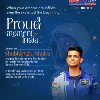 When dreams are infinite, the sky is just the beginning. The UCMAS family proudly celebrates the historic achievement of Astronaut Shubhanshu Shukla, an inspiration for every young mind dreaming big.