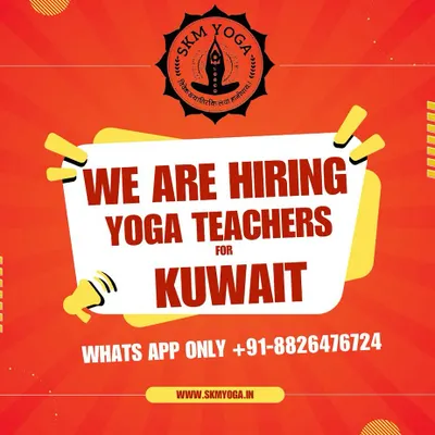 We actively create job opportunities for our graduates. This is a hiring announcement for certified yoga teachers to work in Kuwait, showcasing our international placement support.
