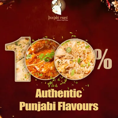 We are committed to serving 100% authentic Punjabi flavours. We do not take shortcuts or change our recipes. It is the same traditional taste, whether you are having our curry or our biryani.