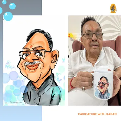 There is nothing more special than seeing a loved one smile holding their own caricature. This personalized mug makes for a heartwarming and truly unique gift.