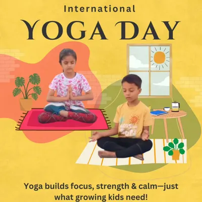 Happy International Yoga Day! Yoga is a fantastic tool for building focus, strength, and calm in growing kids. We incorporate mindful movements like yoga into our sessions to support physical and emotional health.