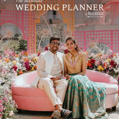Here is the ultimate wedding planner checklist to guide you. This image, set against a beautiful Mehendi, kicks off a series of posts designed to make your planning process effortless.