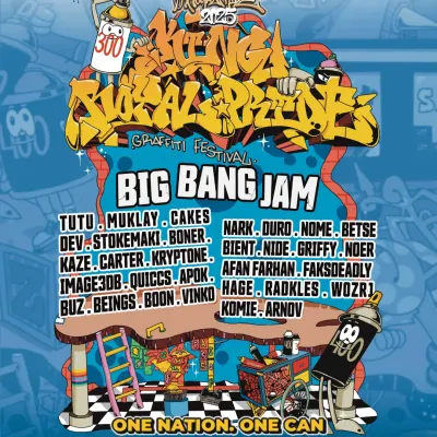 The official poster for Diton King Pride 2025, Asia's biggest graffiti festival. My crew, Aerosol Intelligence, was invited to represent India. We're taking our style global.