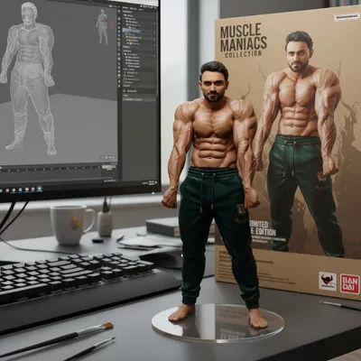 This is more than a physique, it's a piece of art. A custom action figure capturing my favorite pose.