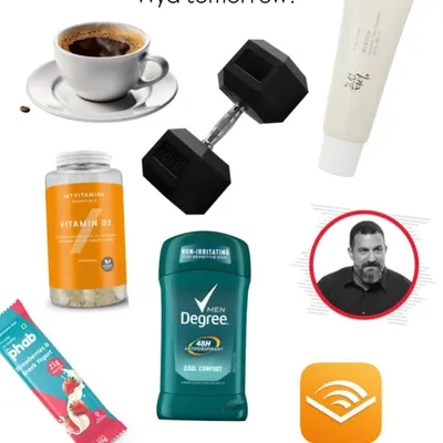 The "I have plans" starter pack. For me, a perfect day involves coffee, a good workout, some skincare, and listening to an audiobook or podcast. It's about creating routines and habits that you genuinely look forward to.