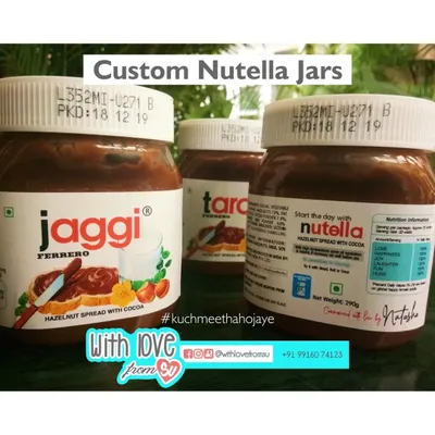 For the person with a sweet tooth, nothing beats a personalized Nutella jar. I replace the brand name with their name for a fun "kuch meetha ho jaye" gift that's sure to make them smile.