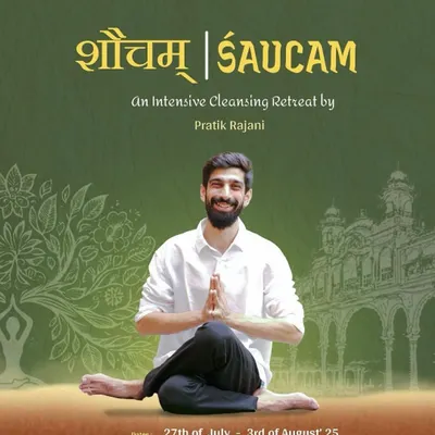 I invite you to join our Śaucam cleansing retreat with Pratik Rajani. This 7-day experience at Anokhi Garden is a journey of deep reflection guided by daily practice, rest, and stillness.