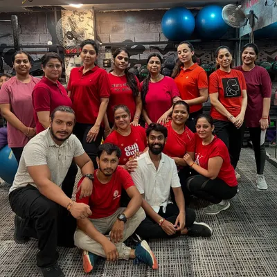 The GFA Family celebrating together after a tough workout. This is what it's all about: hard work, results, and the support of a strong community.