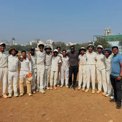 A recap of our thrilling victory in the T20 Kurla Bapat Tournament. After being bowled out for a low score of 102, our bowler Niraj produced a match-winning spell, taking 3 wickets to help us defend the total and win the game.