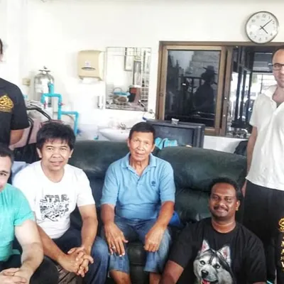 It was a privilege to spend time with and receive the blessings of Senior Grand Master Nong Seanglaw. The knowledge I share with my students comes from a deep and respected lineage of Muay Thai masters.