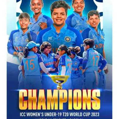 We are very proud of the Indian Women's U-19 team for winning the World Cup. We have a strong women's cricket coaching program here to help create the next generation of champions.