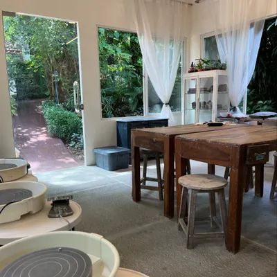 This is the space where I hope people can find a moment of peace and creativity. I set up the studio to be open and accessible, a true community space for art.