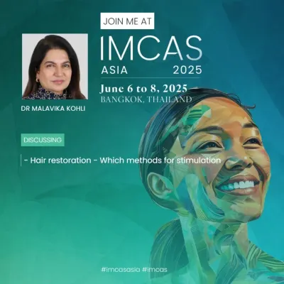 It is an honor to be invited to speak at IMCAS Asia, a leading global congress for aesthetic science. I look forward to sharing my insights on hair restoration, injectables, and energy-based devices with my esteemed colleagues.