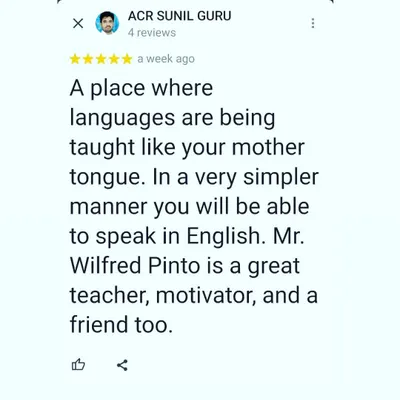 This feedback means the world to me. My goal is to be more than just a teacher; I aim to be a motivator and a friend who makes learning English feel as natural as speaking your mother tongue. I am proud to create a supportive space for every student.