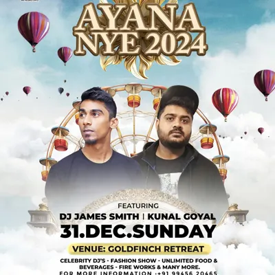 A poster from an epic New Year's Eve 2024 celebration. I'm experienced in handling large-scale events, ensuring a memorable start to the new year for everyone.