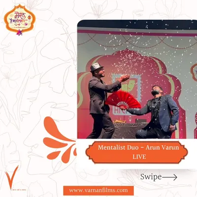 A snapshot from our electrifying performance at the Meerut Mahotsav. This image captures the grand finale of one of our illusions, a moment of pure spectacle and wonder that left the entire audience spellbound.