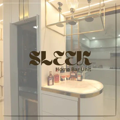 Relaxing in the evening becomes much more thrilling when your home bar looks this amazing. This collage shows a sleek, custom bar unit with integrated lighting and storage.