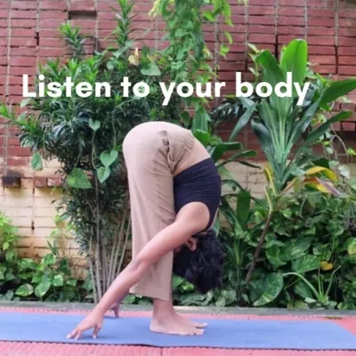 What does "Listen to your body" mean? It means to pay attention, slow down, and honor the sensations you feel. This is a reminder that you don’t need to rush.