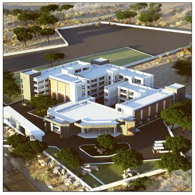 Education meets innovation with our project for a Delhi Public School in Kota. We designed a modern, state-of-the-art learning environment that encourages creativity, with a focus on sustainability and energy efficiency.