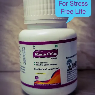 I am proud to introduce my Mana Calm Capsules, designed for a stress-free life. This non-addictive formula is fortified with Jatamansi to calm the nervous system, enhance sleep, and stabilize your mood.