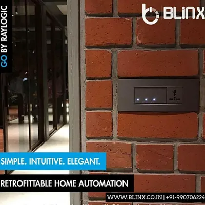 This image showcases one of our retrofittable smart switches installed on an exposed brick wall. Its sleek design proves that advanced home automation can blend beautifully with any interior style, from modern minimalist to rustic industrial.