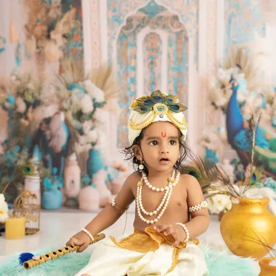 My absolute favorite, a little Krishna. I put so much love into creating these detailed, cultural shoots. This handsome boy with his flute and peacock feather is simply divine.