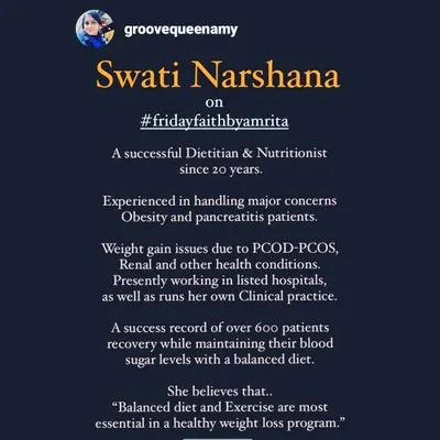 This post shares a little about my background. With 20 years as a dietitian, I have a lot of experience in clinical nutrition for conditions like PCOD, renal disease, and obesity. I am happy to have helped so many people.