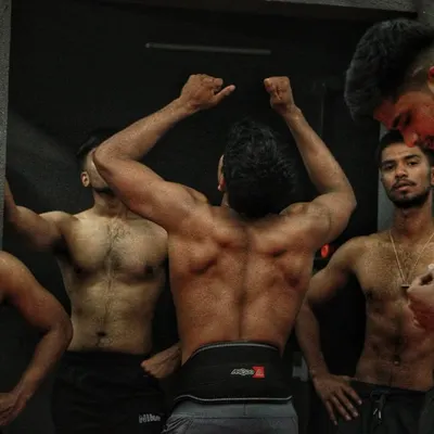 Strength and conditioning is the foundation of a fighter. Here, the team works on building powerful backs and shoulders.