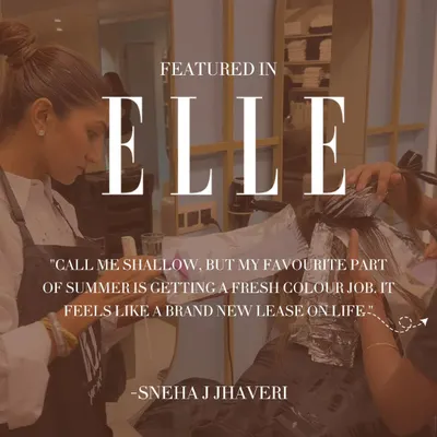 We were honored to be featured in Elle magazine, sharing our philosophy on summer hair color. A fresh color can feel like a brand new lease on life, and we love providing that feeling for our clients.