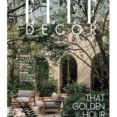 We were thrilled to see our DUA Villa project featured on the cover of Elle Decor India. The cover image captures the essence of the home, a verdant sanctuary where architecture and nature are in perfect harmony.