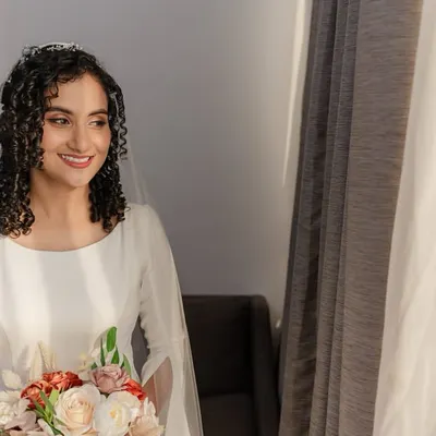 What's better than styling your natural curls on your big day? I feel so blessed to help this beautiful bride feel confident and elegant with her natural hair.