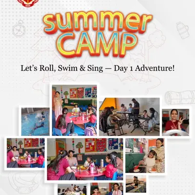 Day 1 of our summer camp was a whirlwind of excitement. This collage captures the highlights, from swimming and cooking to music sessions, setting the tone for a summer of rolling, swimming, and singing.