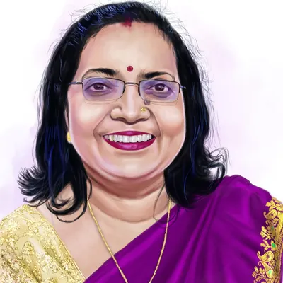 A memorial portrait of my dear sister-in-law. Her smile will always be with us.