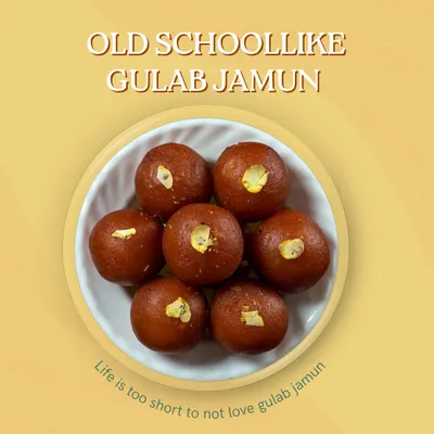 There is nothing quite like an old-school Gulab Jamun. Ours are made with a traditional khoya recipe, fried to a perfect golden-brown, and soaked in a light sugar syrup for that classic, comforting taste.
