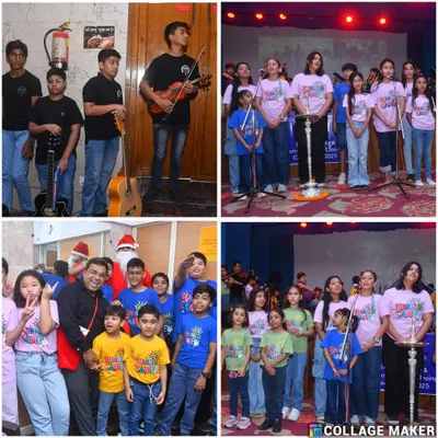 A collage capturing the vibrant highlights of our 5th Annual Day. From the orchestra and choir to the theatre play and dance performances, it was a day filled with talent, celebration, and community spirit.