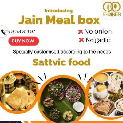 I now offer authentic Jain Meal boxes. This sattvic food is specially customized according to Jain dietary principles, prepared with no onion and no garlic.