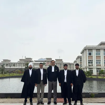 My team and I outside the impressive new Jharkhand High Court in Ranchi. This world-class facility, spread across 165 acres, provides a modern and dignified environment for the practice of law.