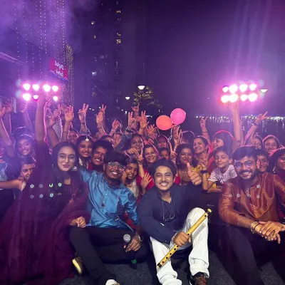 Another angle of our group photo with the amazing crowd at Prestige Falcon City.