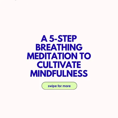 This is the title card for a simple, 5-step breathing meditation I created to help cultivate mindfulness. It is a perfect entry point for anyone looking to start a breathwork practice.