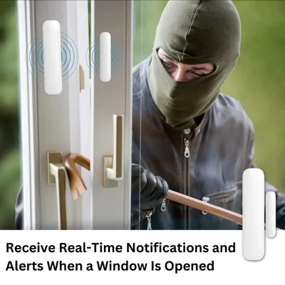 Protect your home's most vulnerable points with our smart window and door sensors. You will receive an immediate real time notification on your phone the moment a window or door is opened unexpectedly.