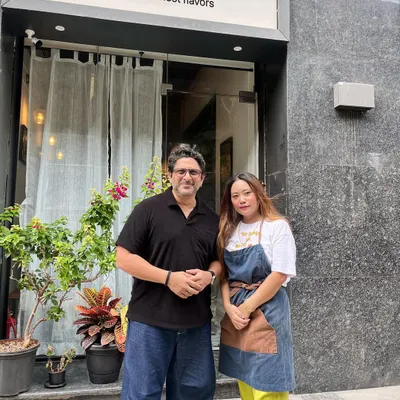 We were so thrilled to have Arshad Warsi visit our restaurant. Here he is with one of our founders outside Naga Belly, a truly memorable day for our team.