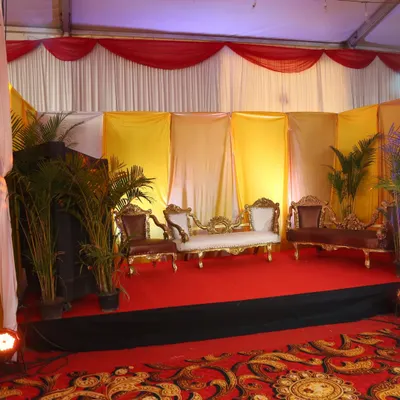 A simple yet professional stage setup for a corporate event with Zee Kannada. We used a combination of elegant drapes and classic furniture to create a functional and branded space for the "Hemmeya Kannadiga" event.