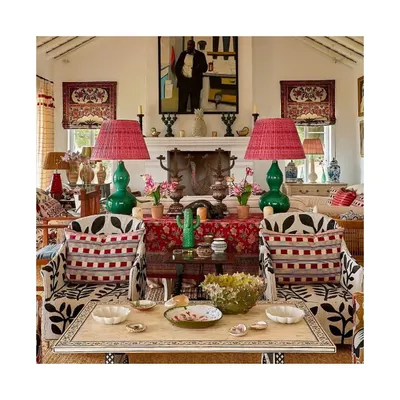 This coastal home is a masterclass in mixing bold patterns, rich colour, and effortless style. I am inspired by this layered, collected look, where every corner tells a story and every texture invites you in.