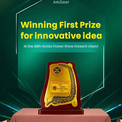 I'm so proud to share that we won First Prize for Innovative Idea at the 38th Noida Flower Show. This recognition inspires me to keep innovating and sharing my love for all things green.