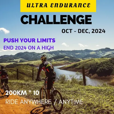 This is India's toughest virtual endurance challenge, designed to test your mettle from October to December. The goal is to complete ten separate 200km rides, a perfect way to build ultra endurance capacity and end the year strong.