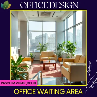 First impressions matter. This office waiting area in Paschim Vihar was designed to be bright, professional, and welcoming, using natural light and carefully placed indoor plants to create a calm and productive atmosphere.