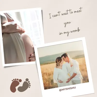 The anticipation of meeting your little one is a feeling like no other. This collage captures the intimate and personal connection a mother feels with the life growing inside her womb.