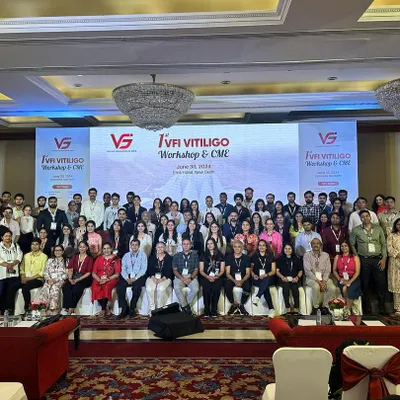 This is the incredible group of over 200 delegates who participated in our inaugural Vitiligo Foundation of India CME & Workshop in New Delhi. The energy and enthusiasm to learn and collaborate were truly inspiring.