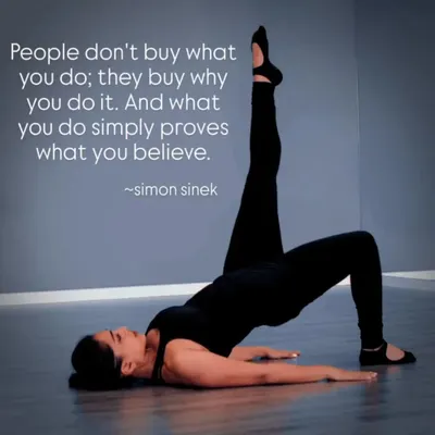 This quote is at the core of why I teach. My goal isn't to sell you on weight loss, but to help you find your own "why" for moving and to build a practice that feels satisfying and true to you.