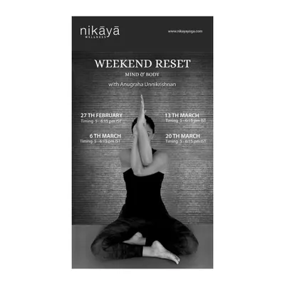 My "Weekend Reset" workshops are an invitation to slow down and find stillness. These sessions focus on Yin Yoga, a practice of long, passive holds that release deep tension and rejuvenate your body and mind. It's the perfect way to pause and reconnect with yourself.